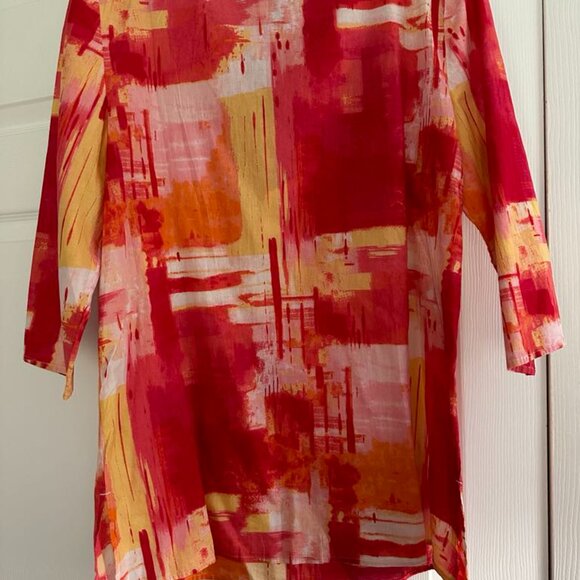 Chico’s Lace-Up Beaded Tunic - Picture 3 of 8